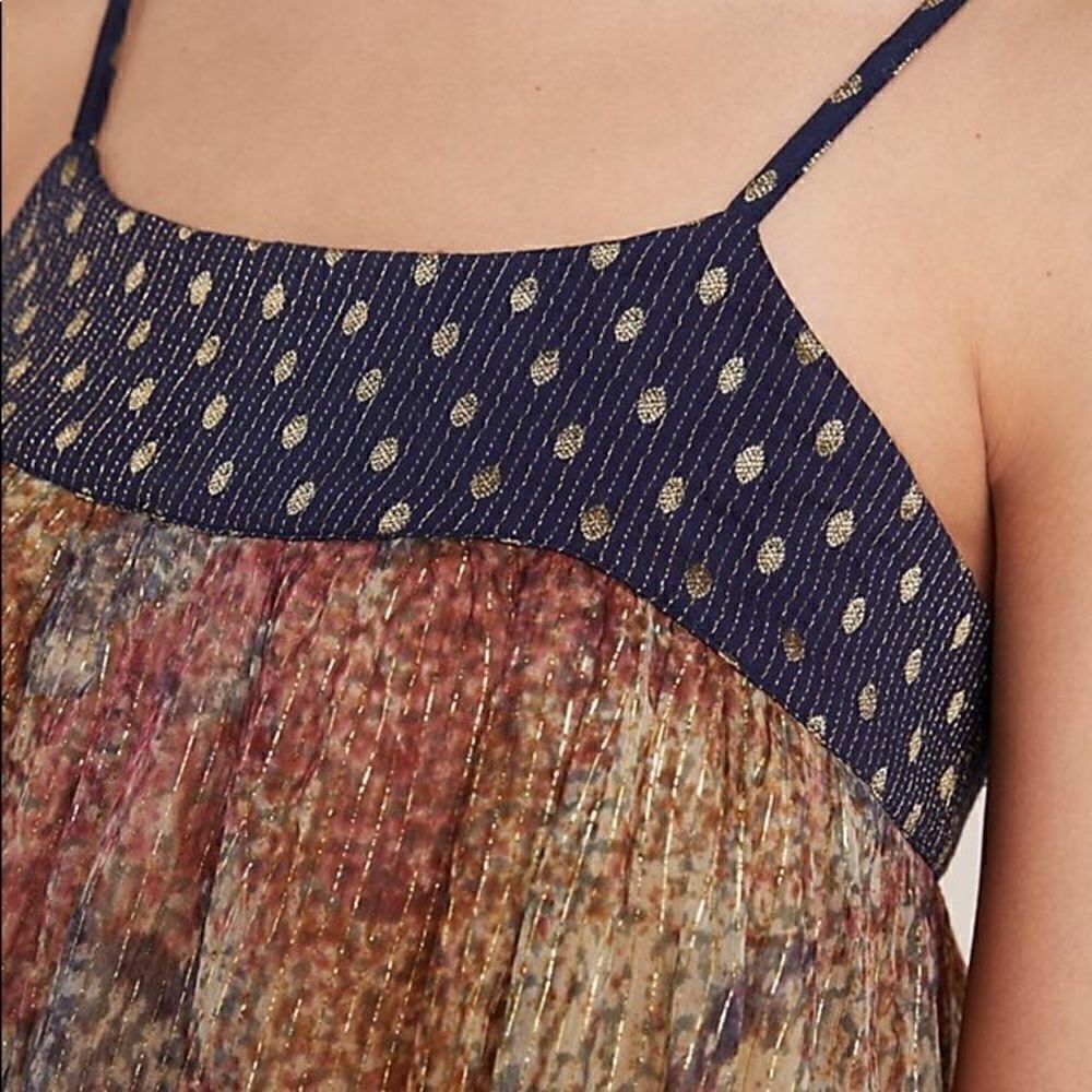 ANTHROPOLOGY RAGA NADINE SHIMMERS MIDI DRESS NEW NWT SMALL & SP - Picture 3 of 14